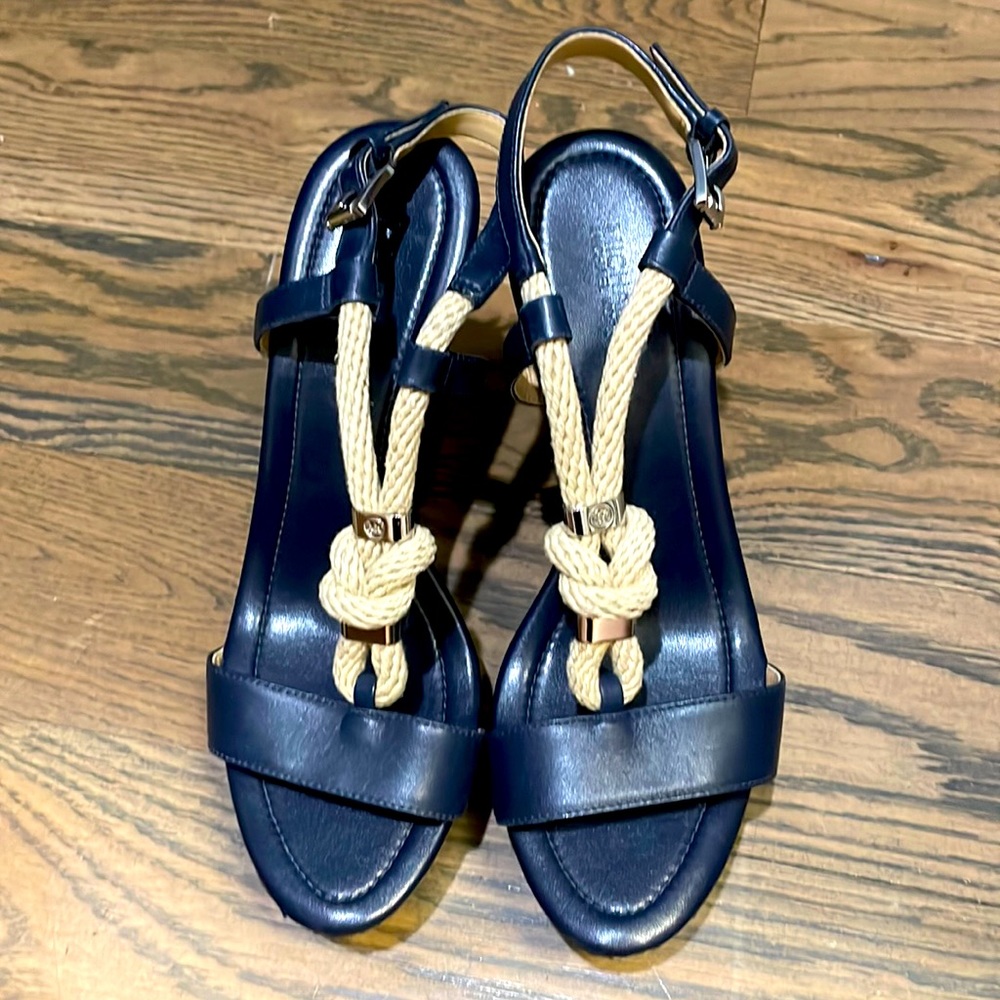 MICHAEL by Michael Kors Navy Wedges